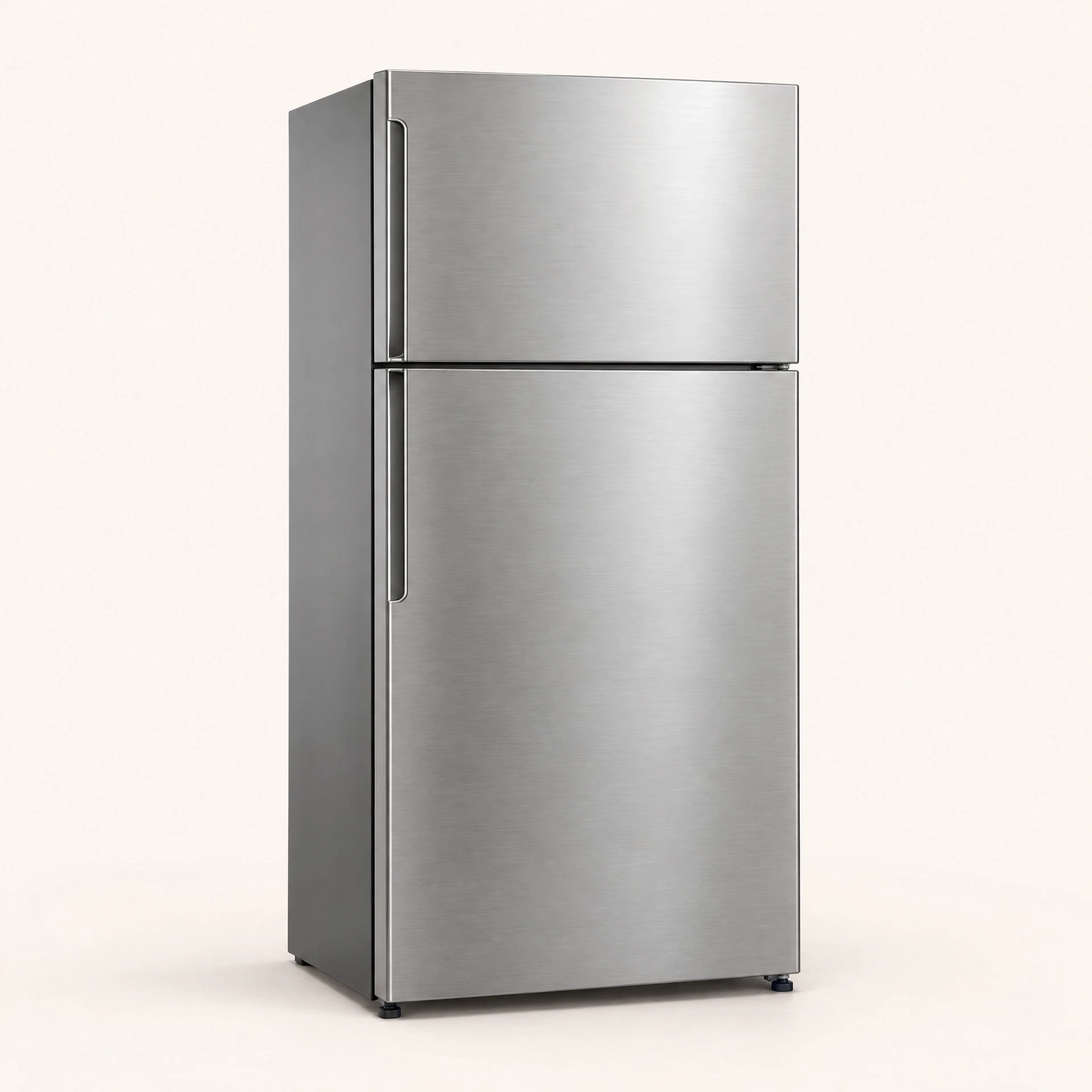 Geladeira duplex frost free em inox com freezer na parte de cima